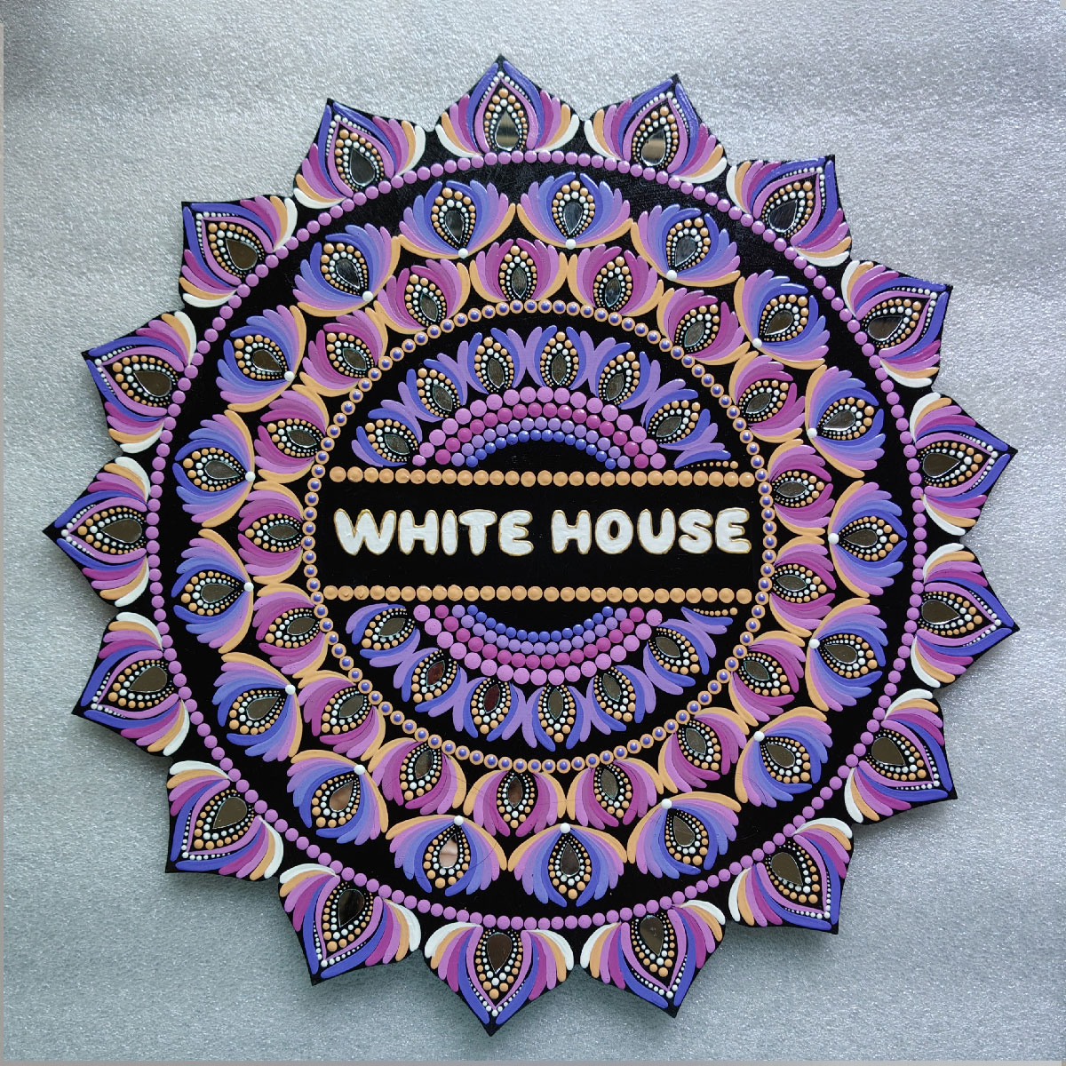 Wall painting with house name